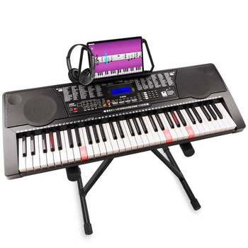 Zestaw: Keyboard KB9 Max 61 podświetlanych klawiszy+ słuchawki statyw